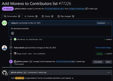 Github Contribution